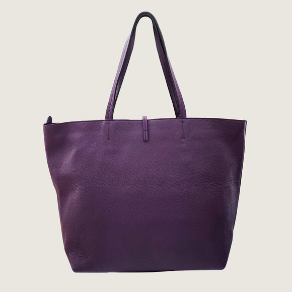 Salvatore Ferragamo Gina Mirtillo Leather Tote Bag - Picture 11 of 11